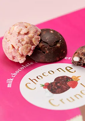 ショコネクランチ（ラムネ×クランチチョコ）