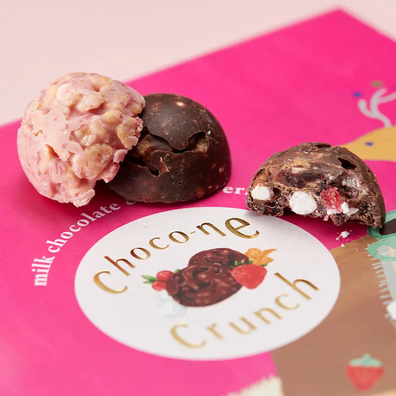 ショコネクランチ（ラムネ×クランチチョコ）