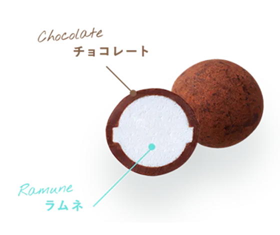 ラムネとチョコが織りなす新たな美味しさ