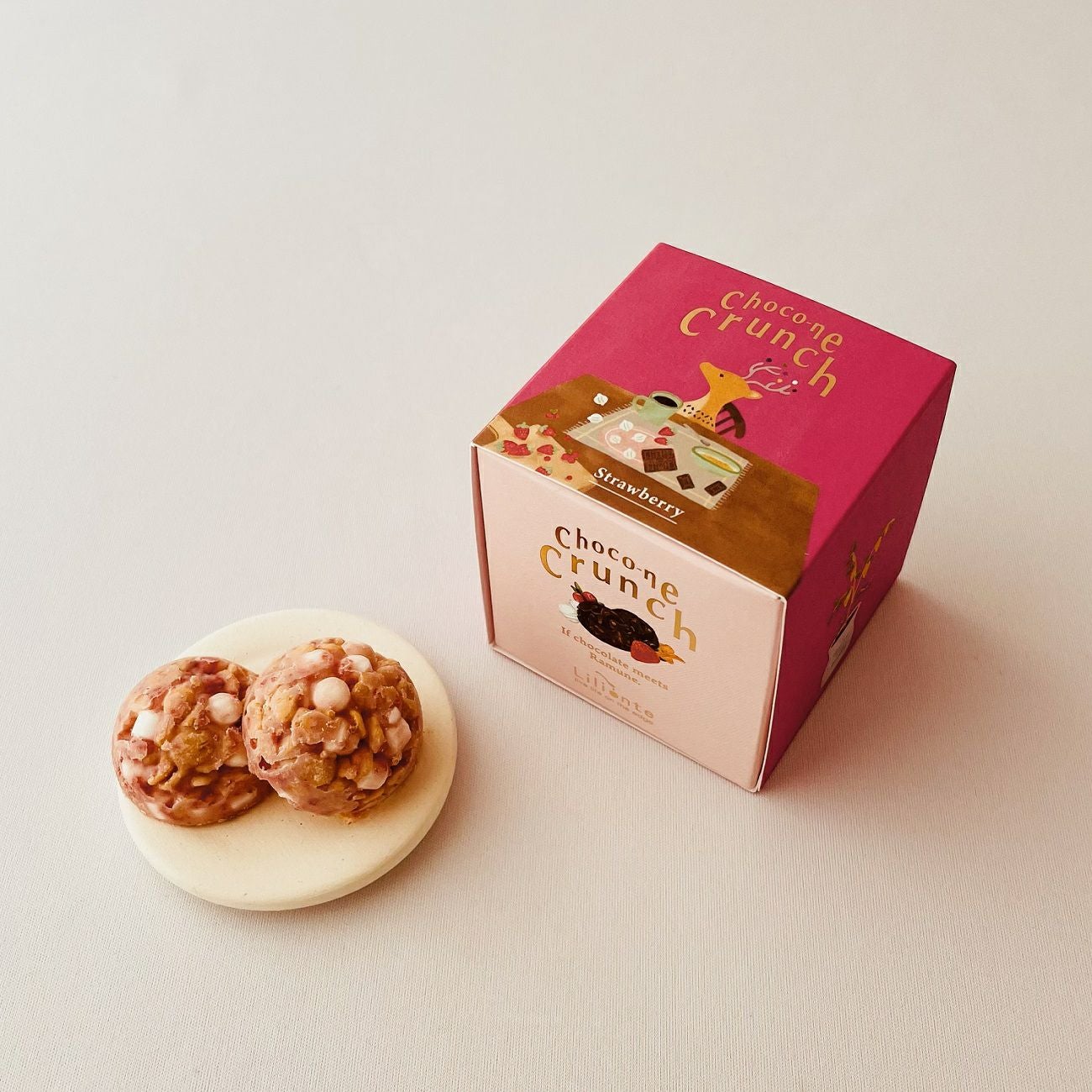 サクサク新食感！バレンタインにラムネショコラ【ショコネクランチ