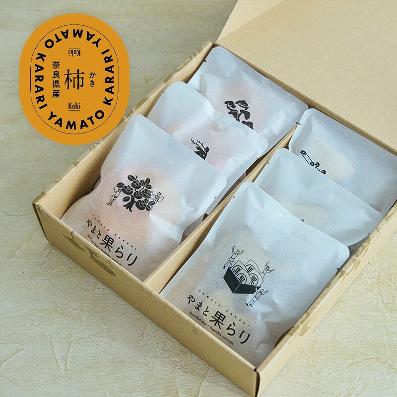 やまと果らり 富有柿チップス 6袋（箱入り）｜| 奈良ノ菓子専門店