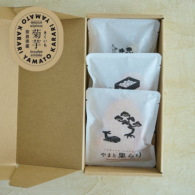 やまと果らり 紫菊芋 3袋（箱入り）｜| 奈良ノ菓子専門店 Lilionte