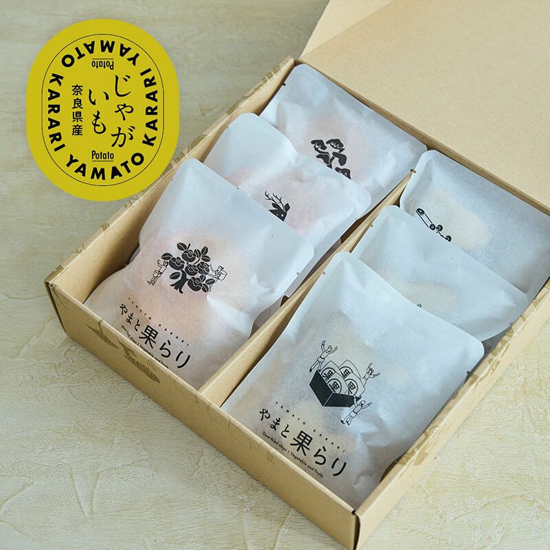 やまと果らり じゃが芋チップス（大和橘塩） 6袋（箱入り）