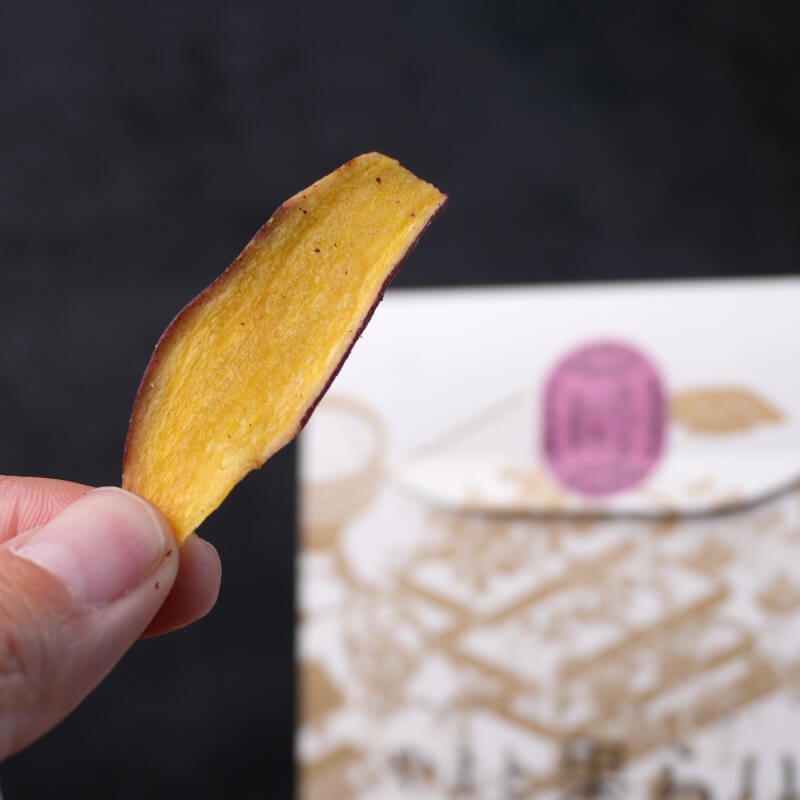 ザクザクの厚切りさつまいもチップス